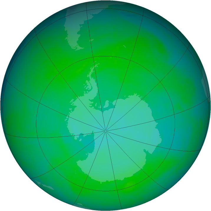 Ozone Map 1991-12-27